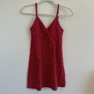 Brandy Melville Red Mini Camisole Dress